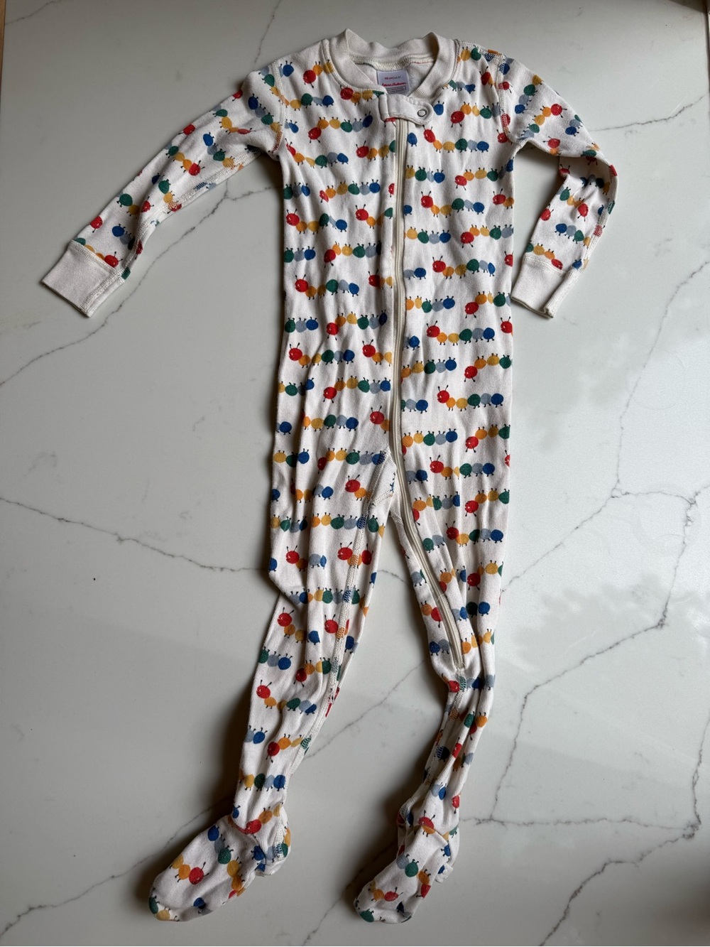 Hanna Andersson Caterpillar Footie Pajamas